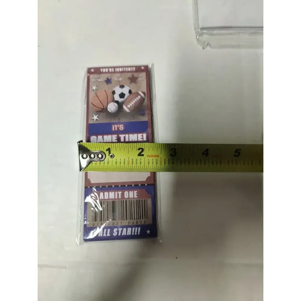 Birthday Cards Sports Ticket Invitation Admit One All Star Ticket Kids Or Adults